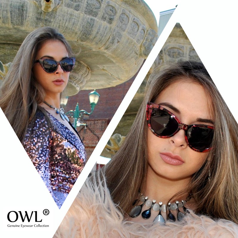 OWL Cat Eye Glasses for Women Retro Vintage 1950 Inspired White Frame Clear Lens - Image 4